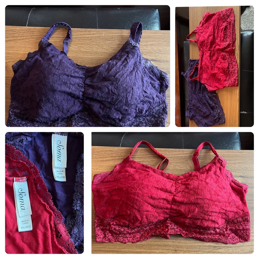 Soma Bralettes Qty-2 size XXL